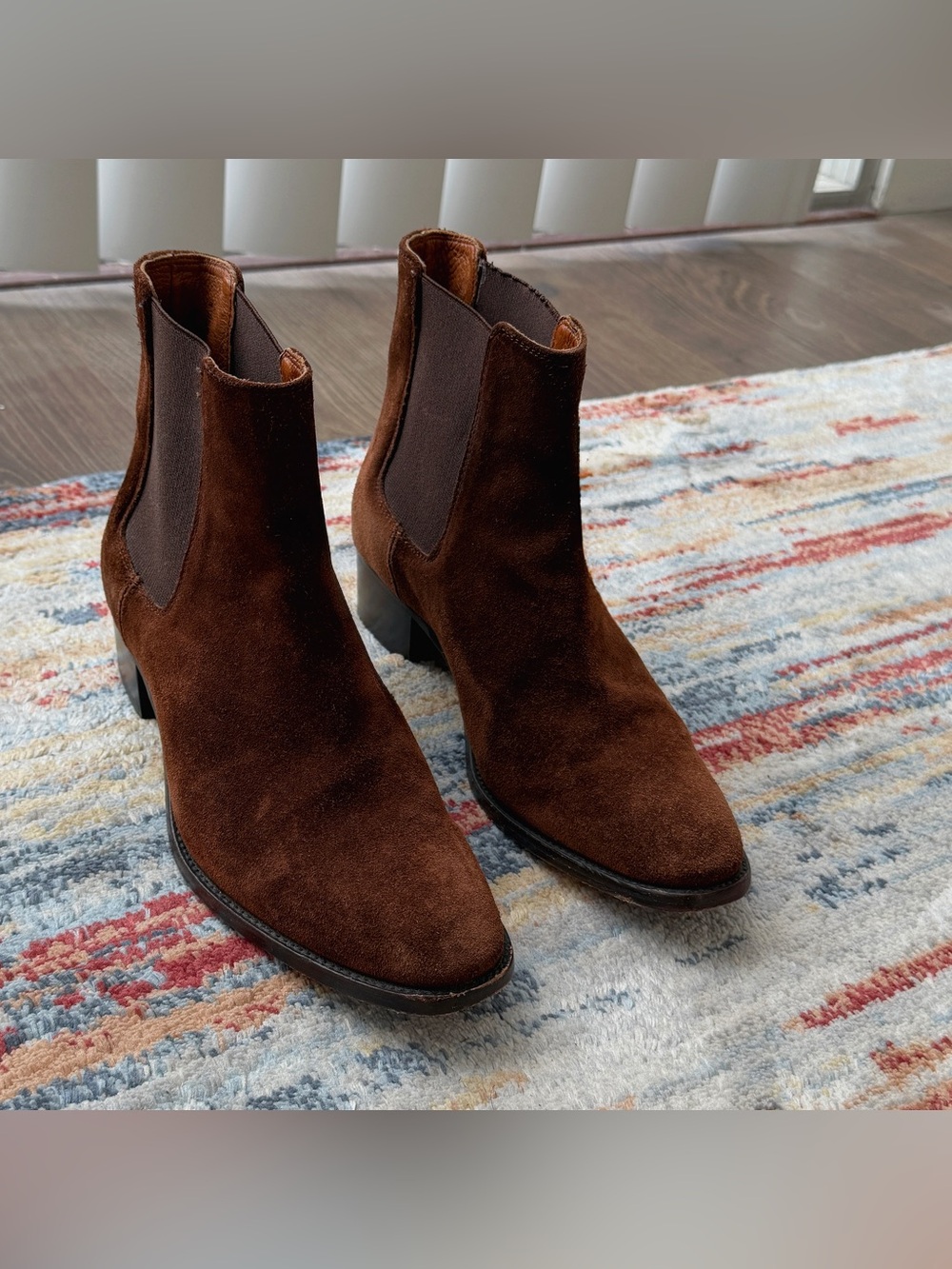 Frye Melissa Leather Ankle Boots in Brown